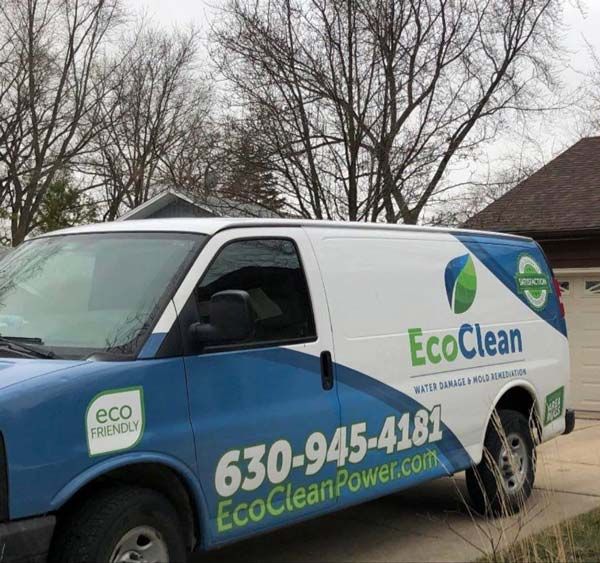 EcoClean Carpet Cleaning and Water Damage Truck in Hinsdale, IL